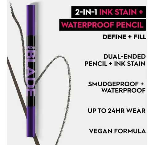 Lápiz Para Cejas Urban Decay Brow Blade 2-en-1 Negro 13.6g