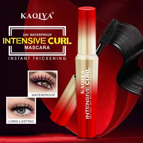 Kaqiya Máscara De Tubo Degradado Rojo Y Dorado – Rizado Inte