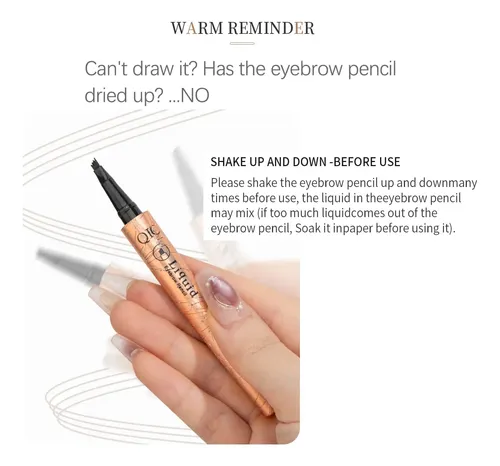 Delineador De Cejas Preciso Impermeable Marrón Oscuro