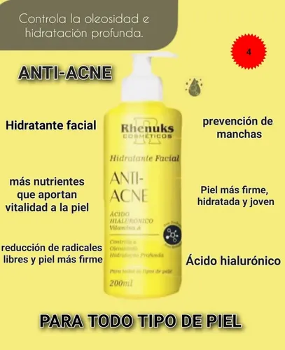 Kit Cuidado Facial Anti Acne Skincare Rhenuks Completo