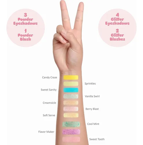 Paleta De Maquillaje Cool Glisten & Glitter  10 Sombras