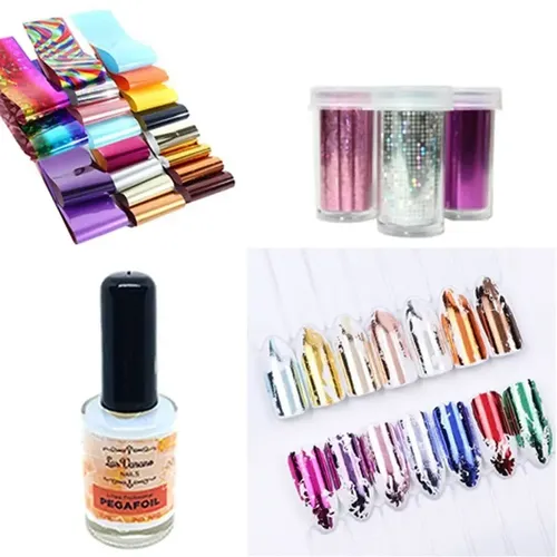 Kit De Stamping Sello Silicona Placa Esmaltes Nail Deco Uñas