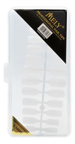 Tips Soft Gel Prelimadas X240 Tips Forma Semiovalada Mely