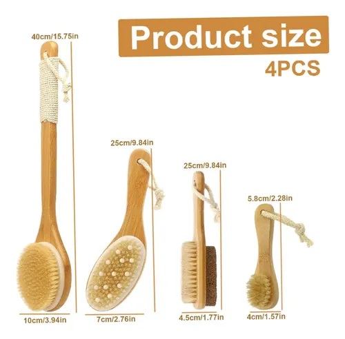 Cjwcepillo Para Cuerpo De Cepillado En Seco, 4 Piezas T4cc