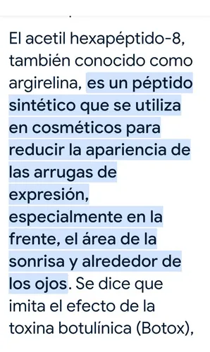 Acetyl Hexapeptido10% Argi Efecto Botox Puro Todo Tipo De Piel Día/noche