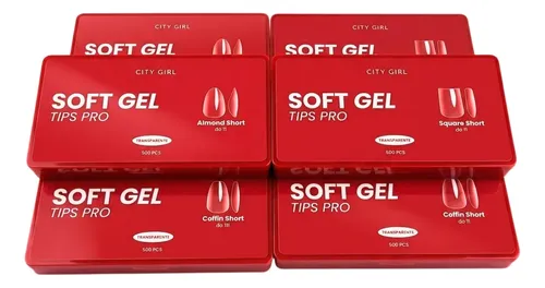 Tips Uñas Postizas Coffin Corta 504u City Girl Classic