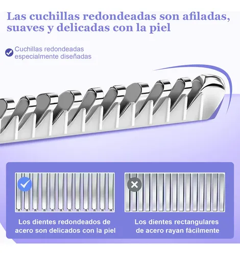 Y Depiladora Rasuradora Mujer Eléctrica Doble Cabeza 2 In 1