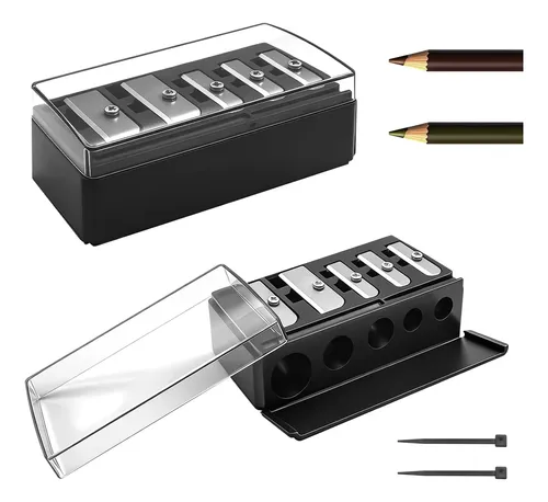 2 Sacapuntas Maquillaje 5 Orificios Para Delineador I