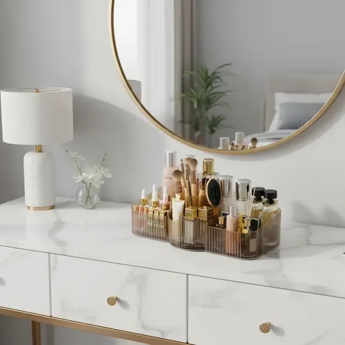 Organizador De Maquillaje Guarda Cosmeticos Para Tocador P