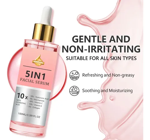 Sumifang 5 In 1 Facial Serum With Hydrating Acid 10x-100ml