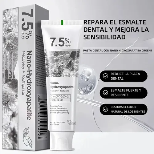 Pasta Dental Nano Hidroxiapatita Sin Flúor 3 Uds