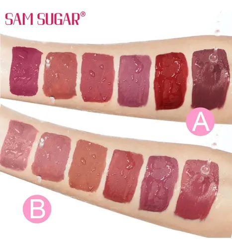 Juego De Brillos Labiales Mate De Terciopelo, 6 Unidades, An