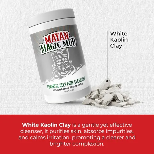 Mascarilla Facial Barro Mágico Maya Kaolin 453.6 G