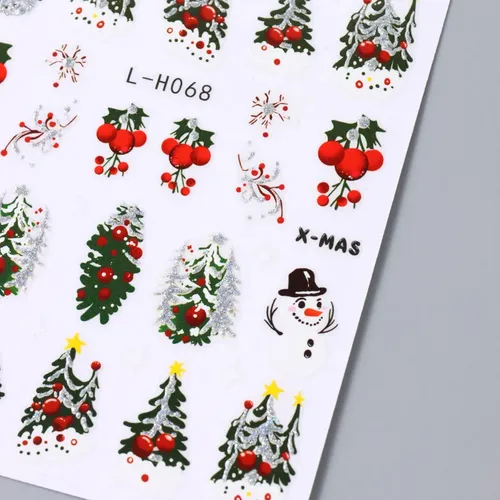 . Calcomanías De Uñas Autoadhesivas Para Navidad