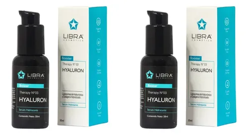 Booster Serum Hidratante Acido Hialurónico Libra X2