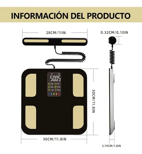 Alta Calidad Báscula Corporal Digital Inteligente Con 8