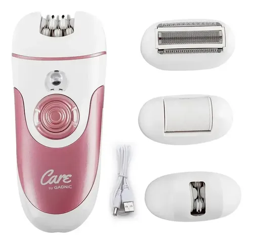 Depiladora Gadnic Eléctrica Facial Inalámbrica 3 Cabezales