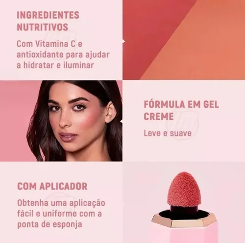 Color Bloom Sheglam rubor tono del maquillaje Birthday Suit