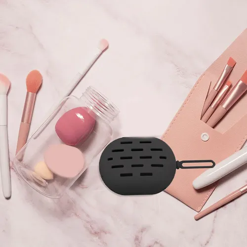 Soporte Para Esponjas De Maquillaje, Portátil, Silicona
