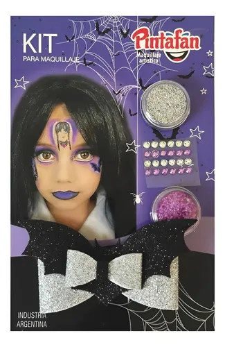 Kit Maquillaje Halloween Artistico Stencil Sangre Disfraz C