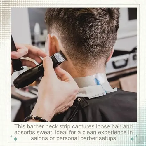 5 Rollos De Tiras De Papel De Barbero Para Cuello De Marspar