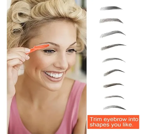 12 Navajas Faciales Hfatmos Para Cejas Y Dermaplaning