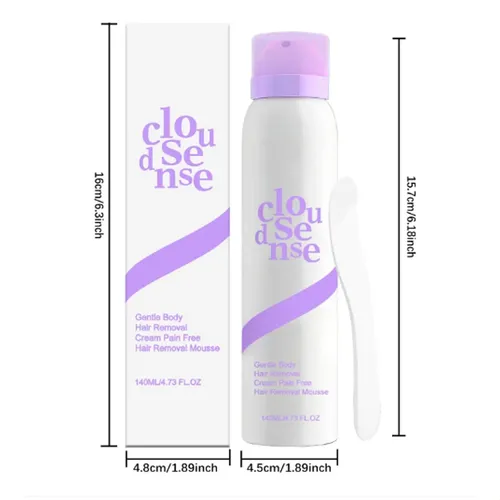 Espray Depilatorio Cloud Sense,140 Ml Para Piel Sensible2026