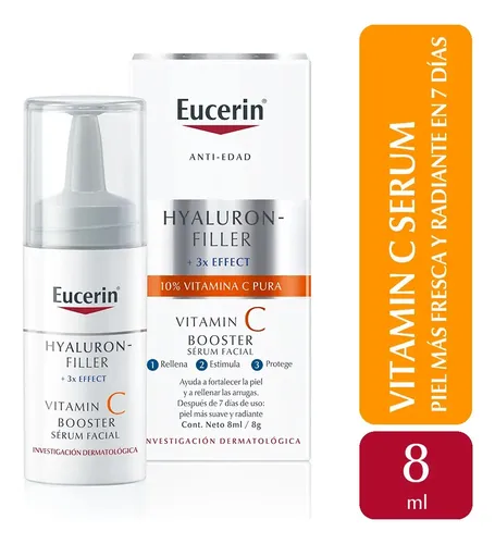 Eucerin HYALURON-FILLER + 3x Effect Serum facial antiedad Vitamin C Booster 8 ml