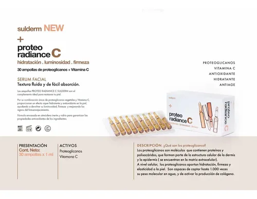 Proteo Radiance C sulderm ampollas iluminadoras antiox