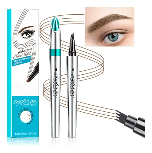 Lápiz De Cejas Microblading Marrón Claro Larga Duración Impe
