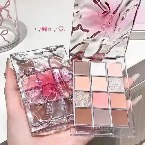 Paleta De Sombras Gege Bear Super Brillo Maquillaje Coreano
