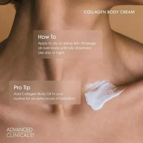 Loción Hidratante Collagen Cream Advanced Clinicals, 2 Unida