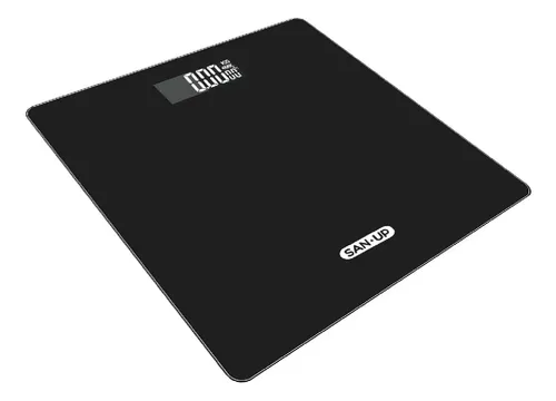 Balanza Digital San Up ScaleUp Negra 180kg Vidrio Antideslizante
