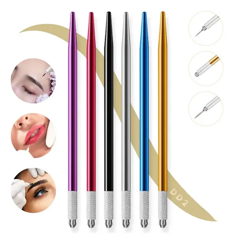 Tebori Pluma Microblading Cejas Ojos Labio Acero Inoxidable