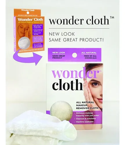 Toalla Removedor De Maquillaje Wonder, Paquete 2, Lavado A