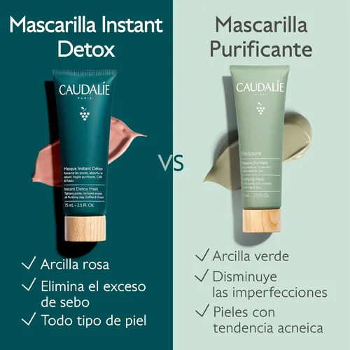 Caudalie Mascarilla Desintoxicante Instantánea, Mascarilla D