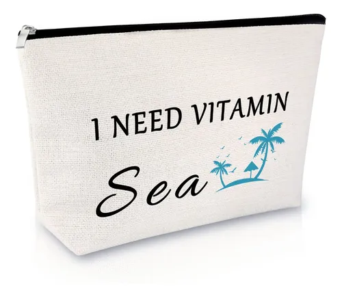 Bolsa De Maquillaje Sfodiary Beach Lover, Regalo Para Mujere