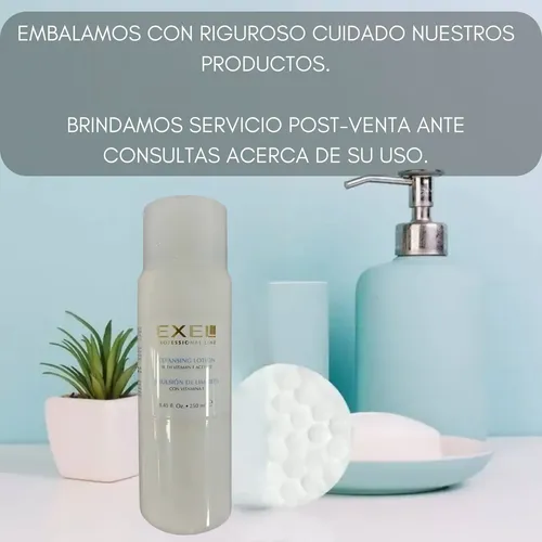 Emulsion Limpieza Facial Exel Vit E Parpados Labios 250ml