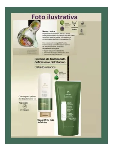 Repuesto  Crema Para Peinar Cabello Rizado Natura