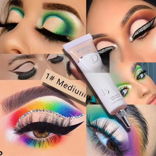Crema Base De Maquillaje Facial Y Sombra De Ojos De Larga D