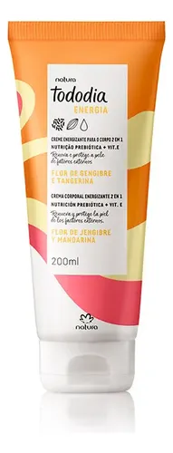 Crema Corporal Flor De Jengibre Y Mandarina Tododia Natura