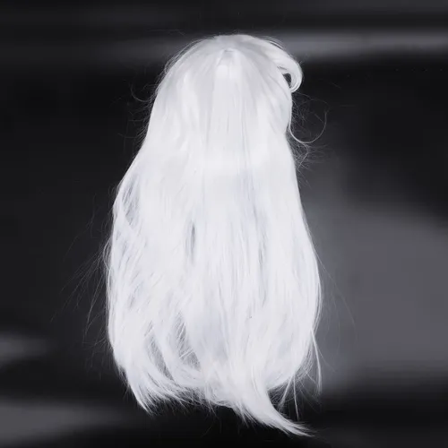 Peluca De Pelo Largo Y Liso De R2premium-anime Para Cosplay, Blanco