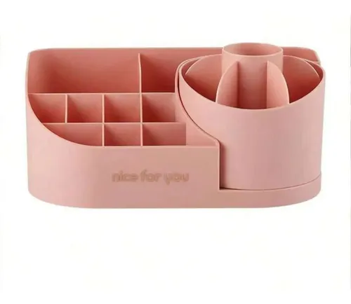 Organizador Maquillaje Cosmeticos Plastico Giratorio
