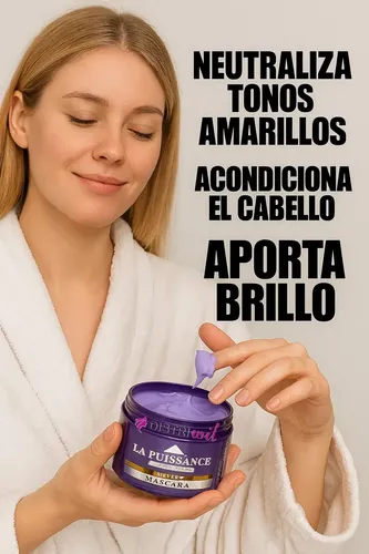 Máscara La Puissance Matizador Violeta Silver Rubios 250ml
