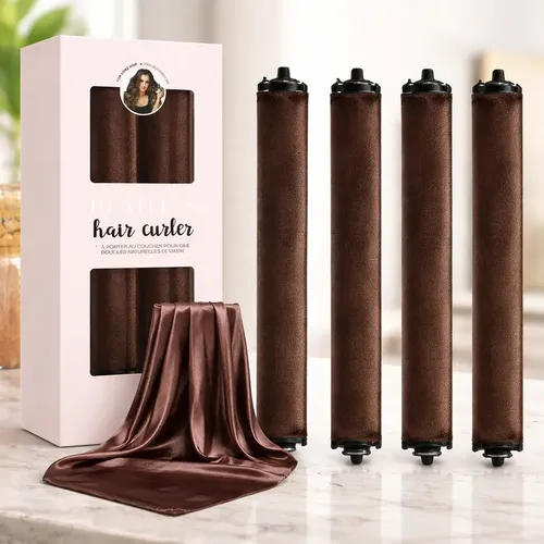 Set Rizador Sin Calor 5 Piezas Con Cinta Y Vincha Suit
