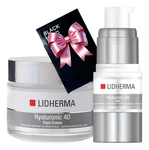 Rutina Skincare Hyaluronic 4d Facial Lidherma Crema Contorno