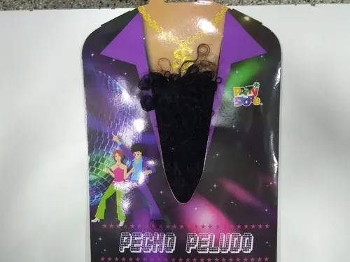 Peluca Pelo Para Pecho Gigolo Pimp Cotillon Disfraz