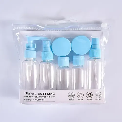 Set Kit Neceser Organizador Cosméticos Viaje Botellas Frasco