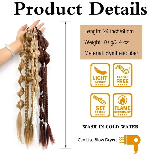 Corbata Elástica Para Extensiones De Cabello En Forma De Col