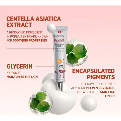 Color Correcting Cc Cream With Centella Asiatica, Fair
